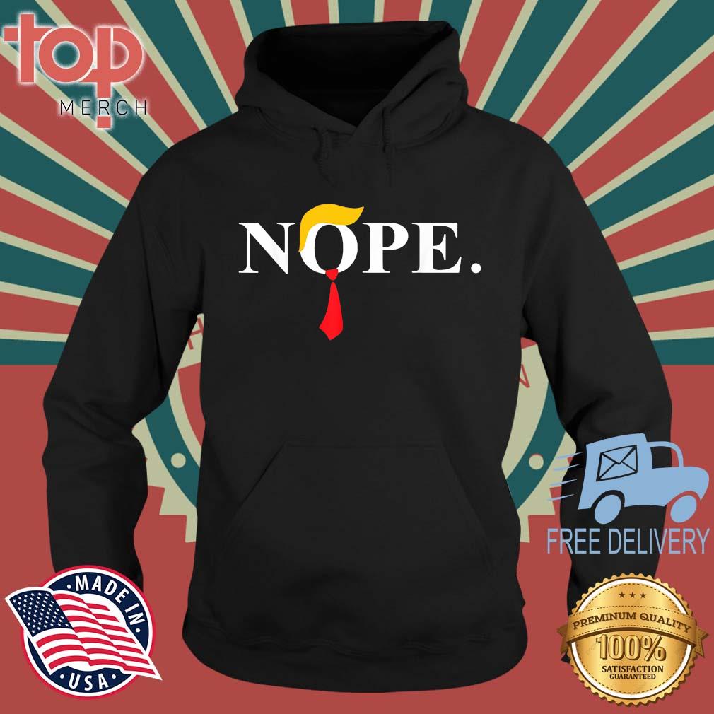 Nope Red Tie Trump Wig Anti Biden Election 2024 T-Shirt topmerchus hoodie den